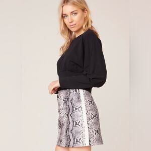 NWT BB Dakota The Prowl Python Snake Faux Leather Mini Skirt